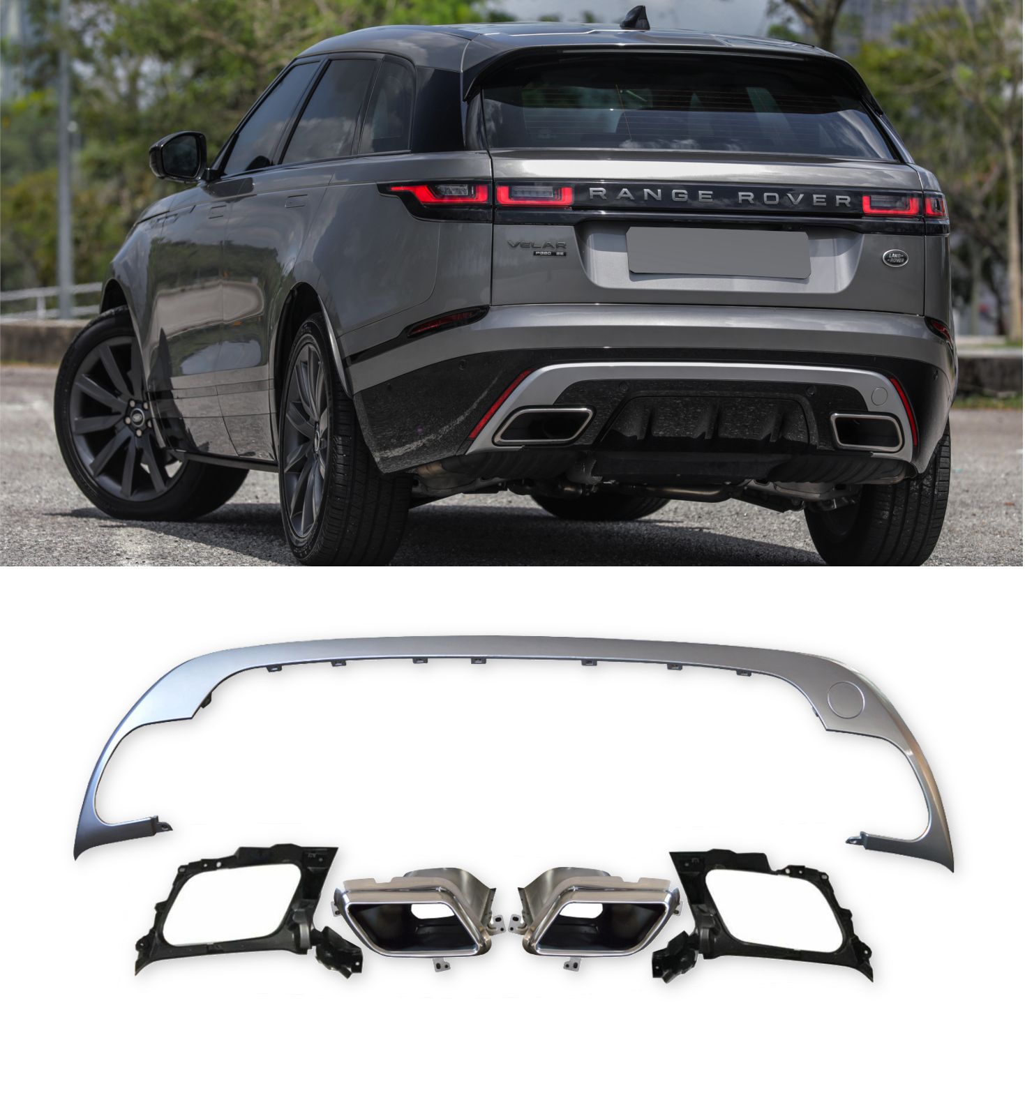 RANGE ROVER VELAR REAR BAMPER KITS RANGE ROVER VELAR REAR BAMPER KITS